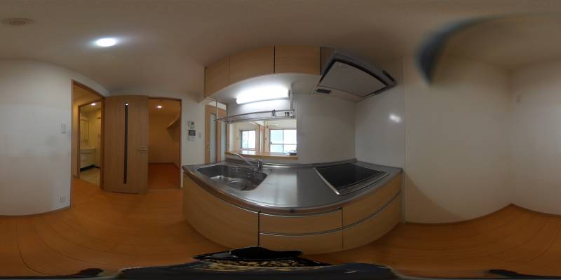 パノラマ画像キッチン