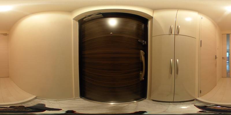 パノラマ画像寝室