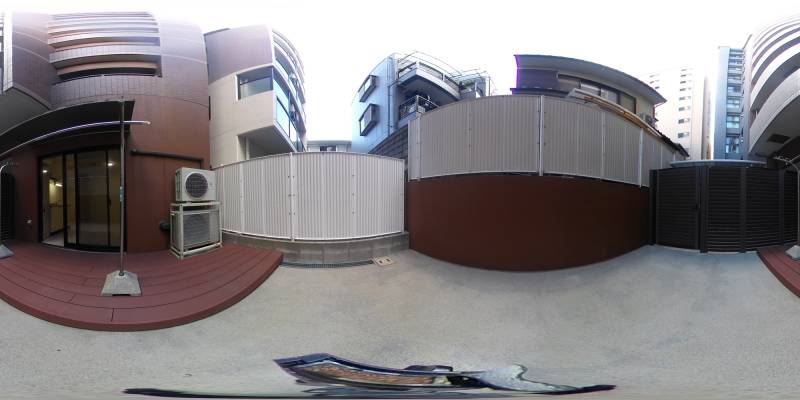 パノラマ画像バルコニー