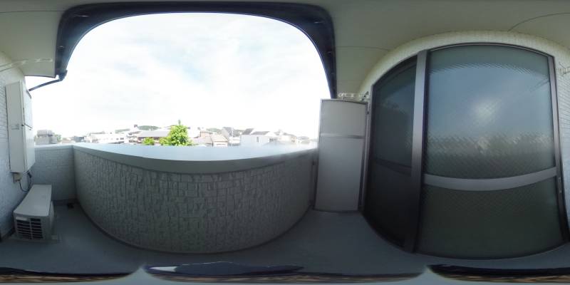 パノラマ画像バルコニー