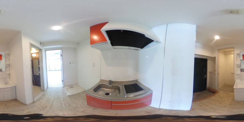 パノラマ画像キッチン