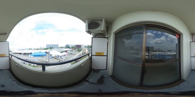 パノラマ画像バルコニー