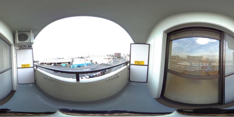 パノラマ画像バルコニー