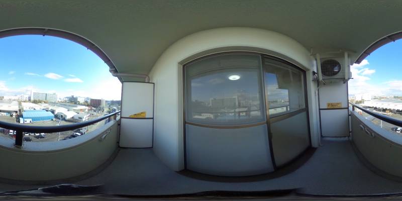 パノラマ画像バルコニー