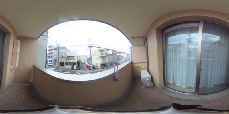 パノラマ画像バルコニー