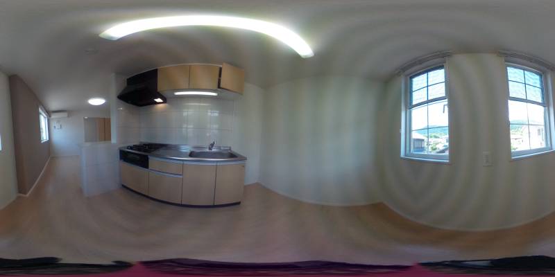 パノラマ画像キッチン