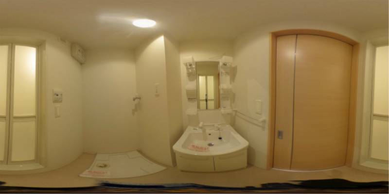 パノラマ画像洗面所