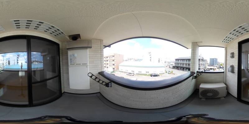 パノラマ画像バルコニー