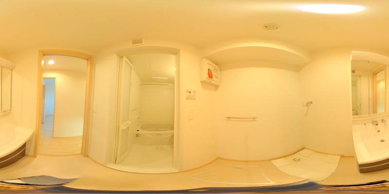 パノラマ画像洗面所