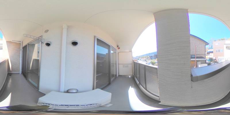 パノラマ画像バルコニー