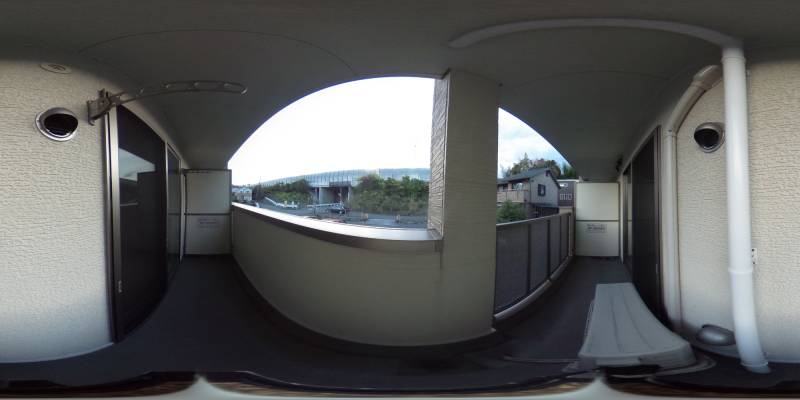 パノラマ画像バルコニー