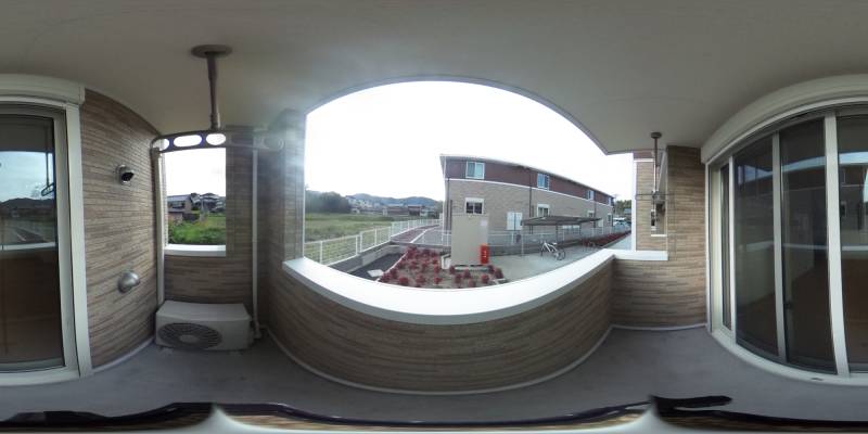 パノラマ画像バルコニー