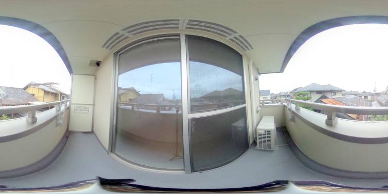 パノラマ画像バルコニー