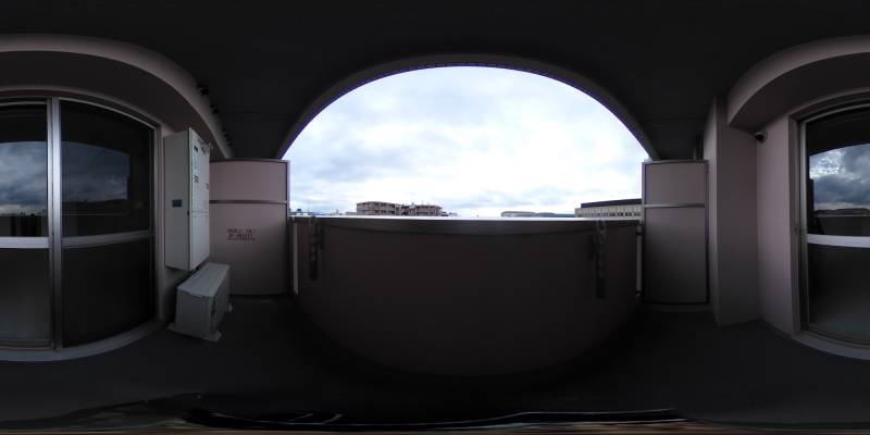 パノラマ画像バルコニー