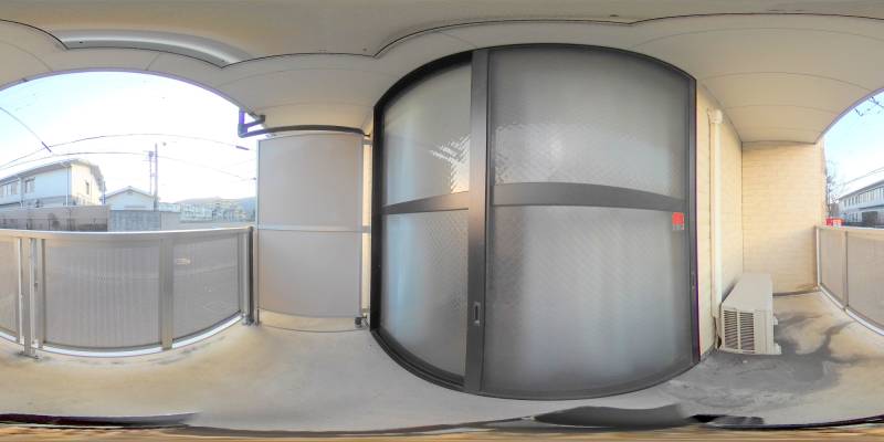 パノラマ画像バルコニー