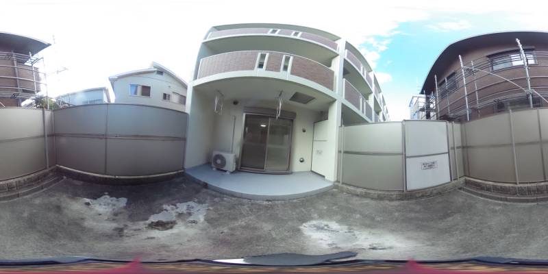 パノラマ画像庭