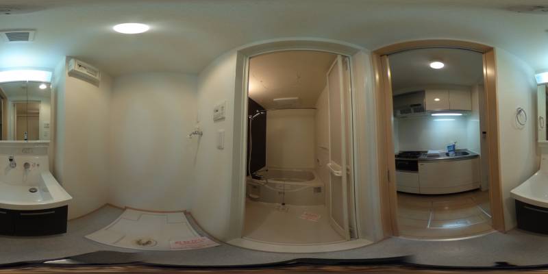 パノラマ画像洗面所