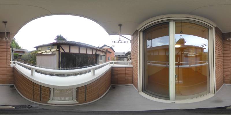 パノラマ画像バルコニー