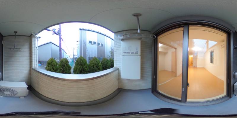 パノラマ画像バルコニー