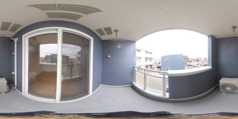 パノラマ画像バルコニー