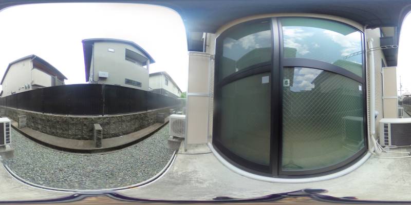 パノラマ画像バルコニー