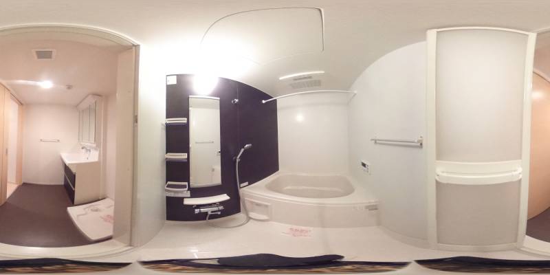 パノラマ画像バスルーム