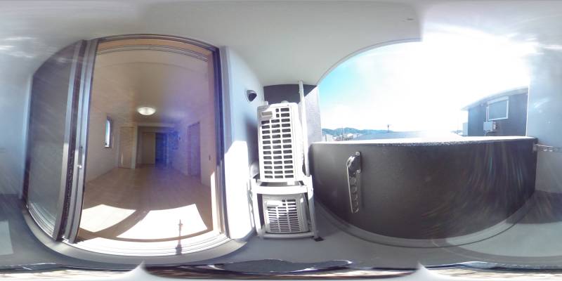 パノラマ画像バルコニー