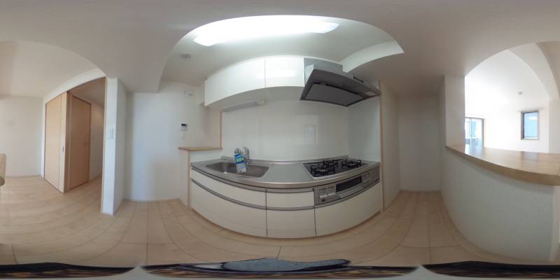 パノラマ画像キッチン