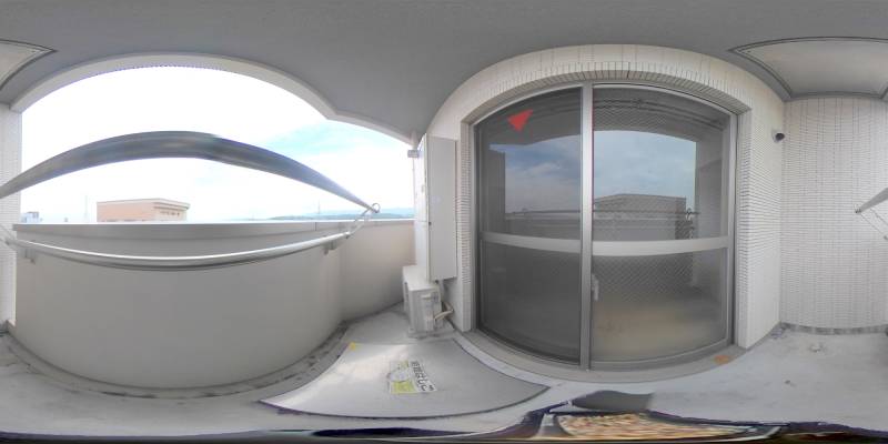 パノラマ画像バルコニー