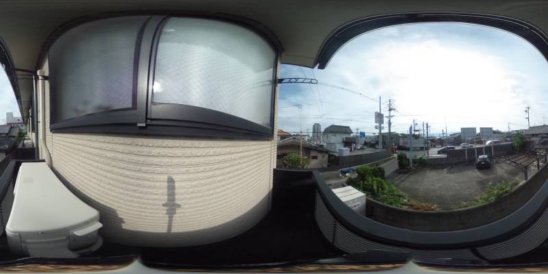 パノラマ画像バルコニー