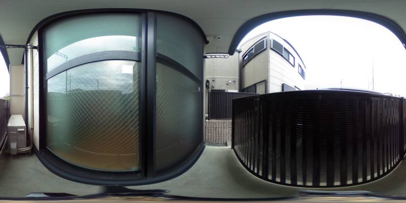 パノラマ画像バルコニー