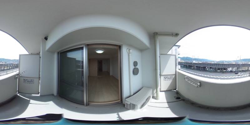 パノラマ画像バルコニー