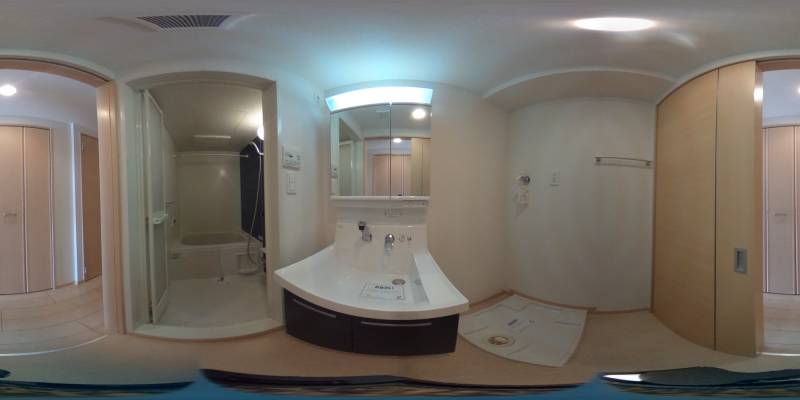 パノラマ画像洗面所