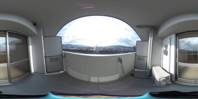 パノラマ画像バルコニー