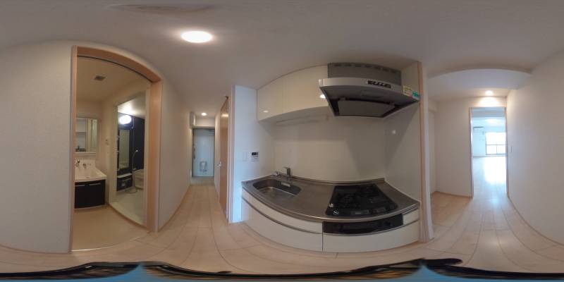 パノラマ画像キッチン