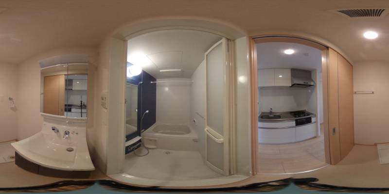 パノラマ画像バスルーム