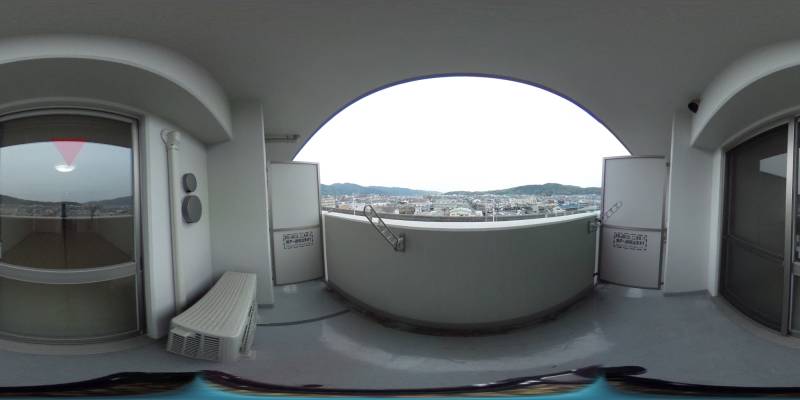 パノラマ画像バルコニー