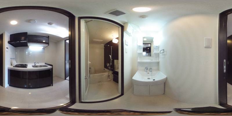 パノラマ画像バスルーム