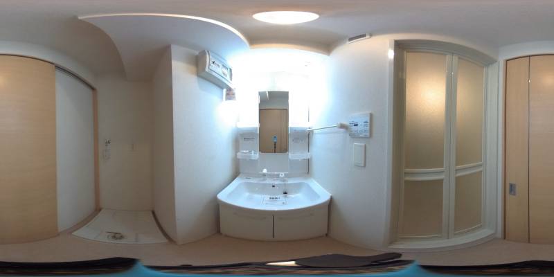 パノラマ画像洗面所