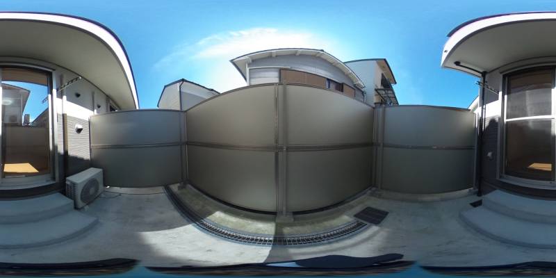 パノラマ画像バルコニー