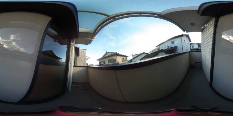 パノラマ画像バルコニー