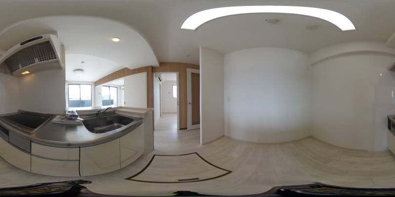 パノラマ画像キッチン