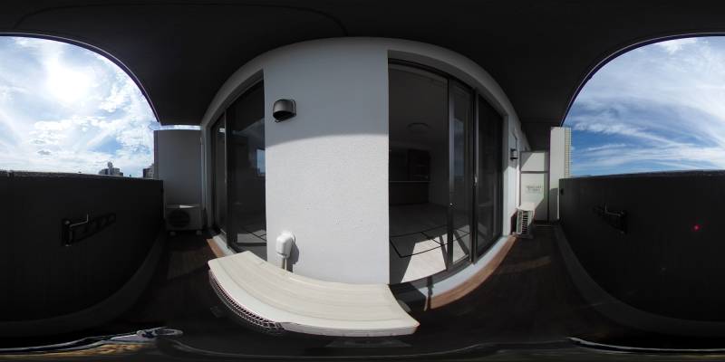 パノラマ画像バルコニー