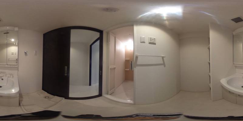 パノラマ画像洗面所