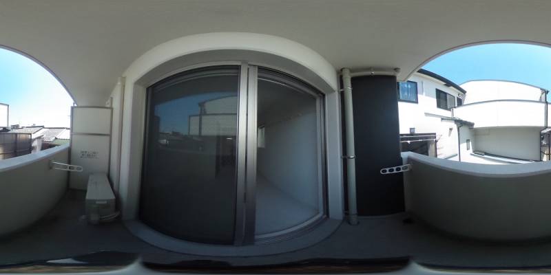 パノラマ画像バルコニー