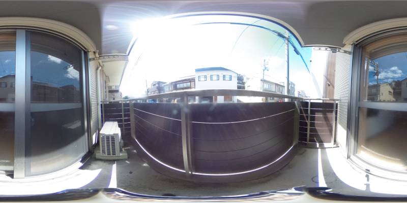 パノラマ画像バルコニー