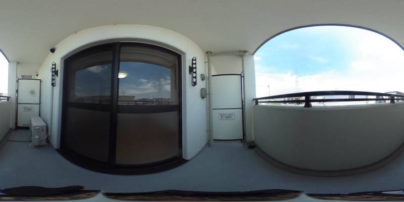 パノラマ画像バルコニー