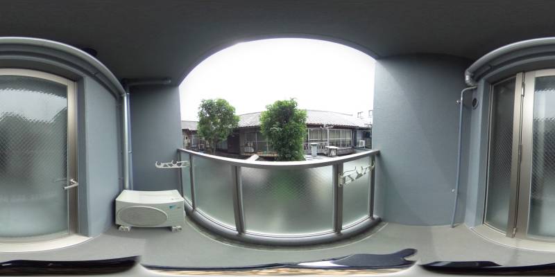 パノラマ画像バルコニー