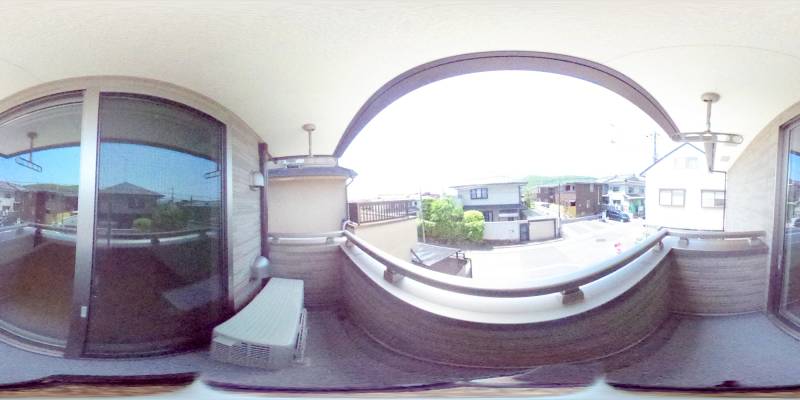 パノラマ画像バルコニー