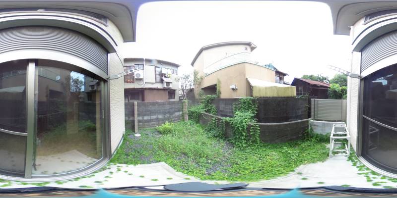 パノラマ画像庭